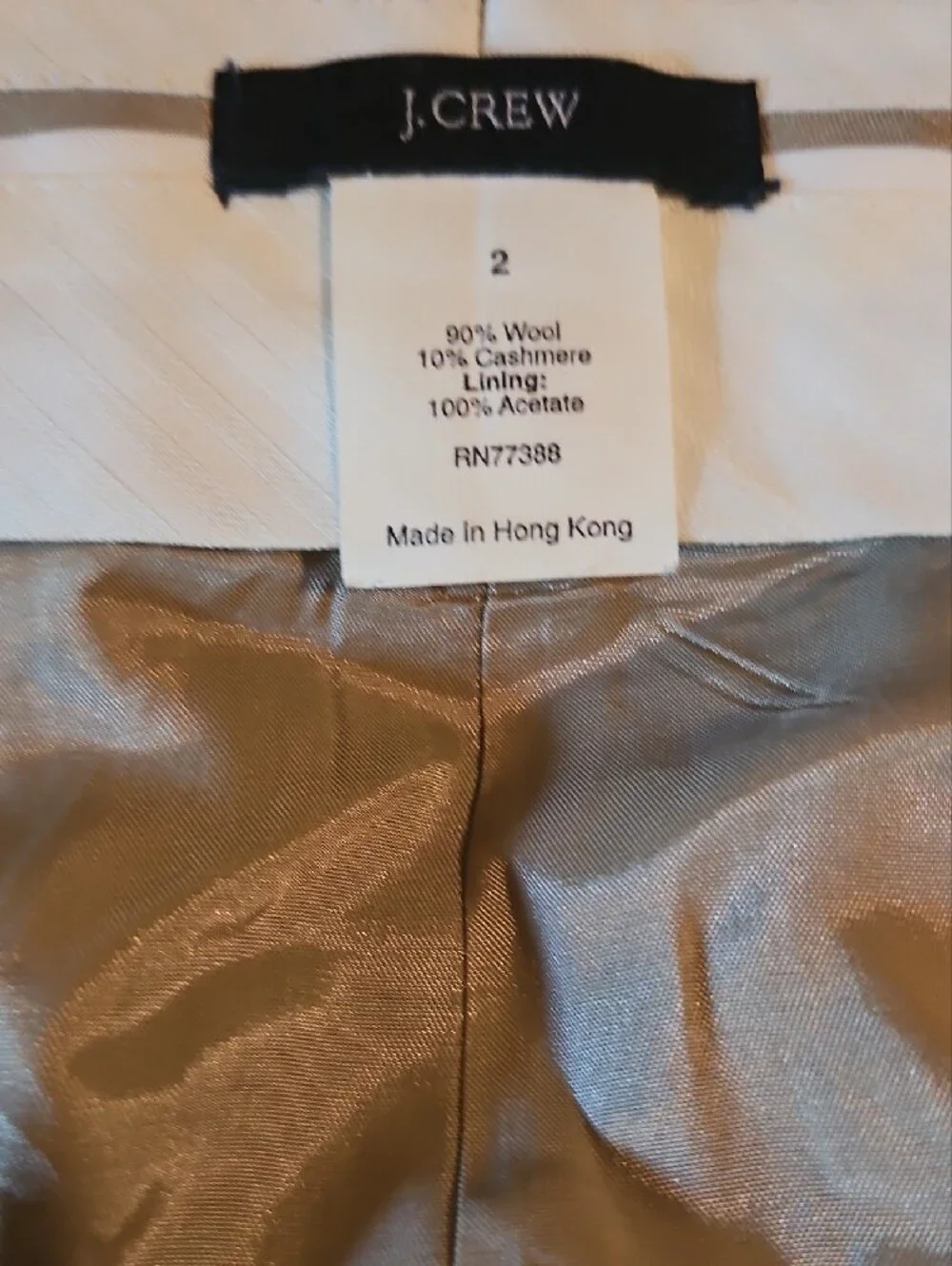 90s VintageJ. Crew Wool Cashmere Brown Plaid Wool Pencil Skirt Size 2